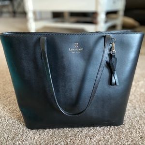 Black Kate Spade shoulder tote